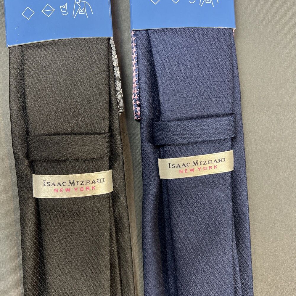 Isaac Mizrahi Tie & Pocket Square Lot - Picture 3 of 3